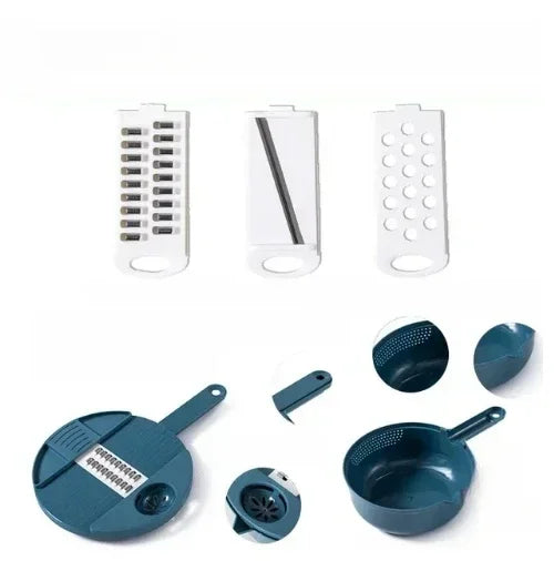 Green/Blue/Pink Kitchen Multifunctional Salad Utensils Vegetable
