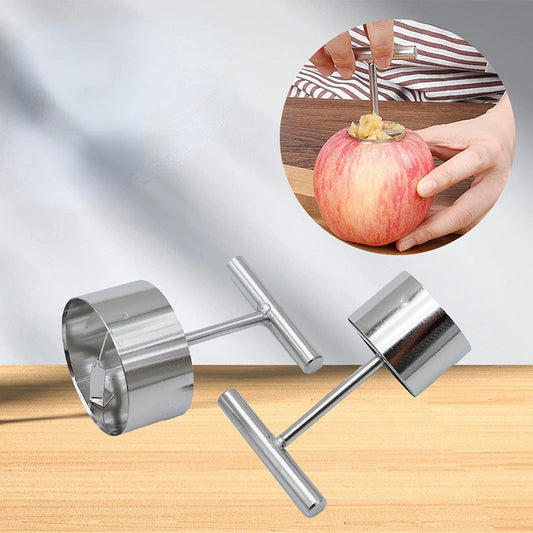 Stainless Steel Apple Core Coring Cutter Multi-function Fruit Pitter Remover