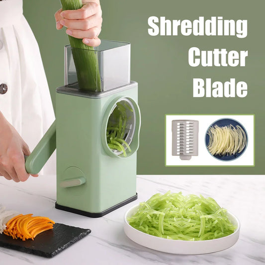 Manual Vegetable Slicer Potato Slicing Rotary Grater Cheese Slicer